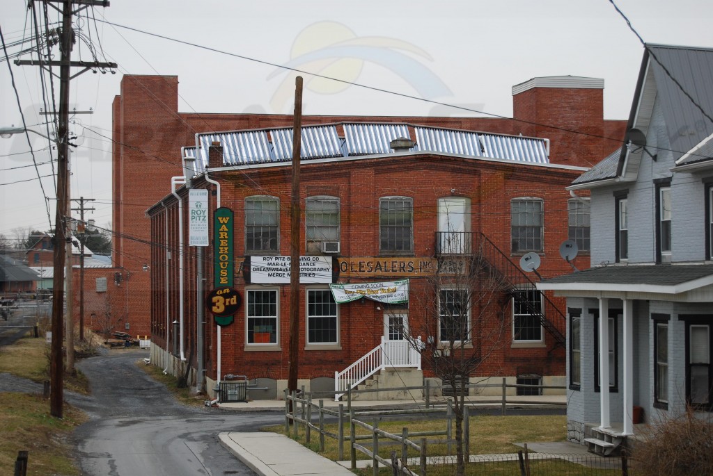 EarthNet Energy 10 Collector Brewery Solar Hot Water System