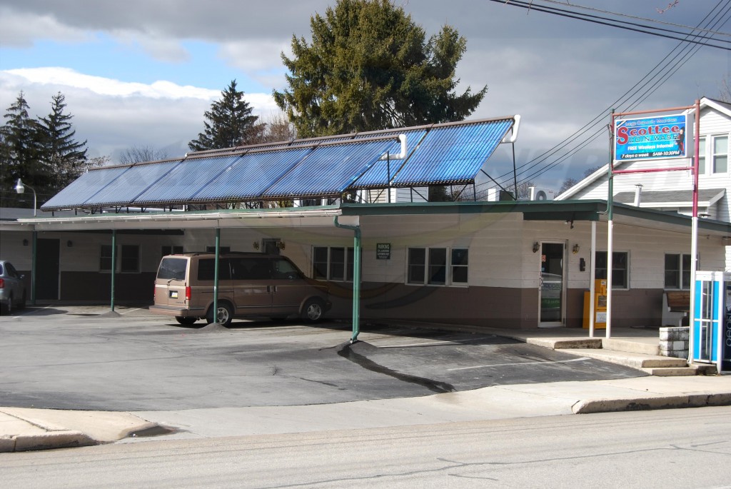 EarthNet Energy 10 Collector Laundromat Solar Hot Water System