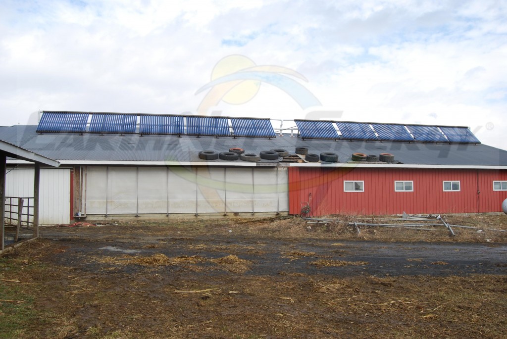 EarthNet Energy 10 Collector Agricultural Solar Hot Water System