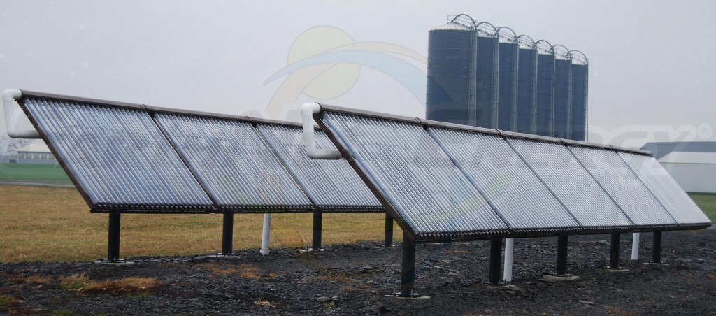 EarthNet Energy 10 Collector Agricultural Solar Hot Water System