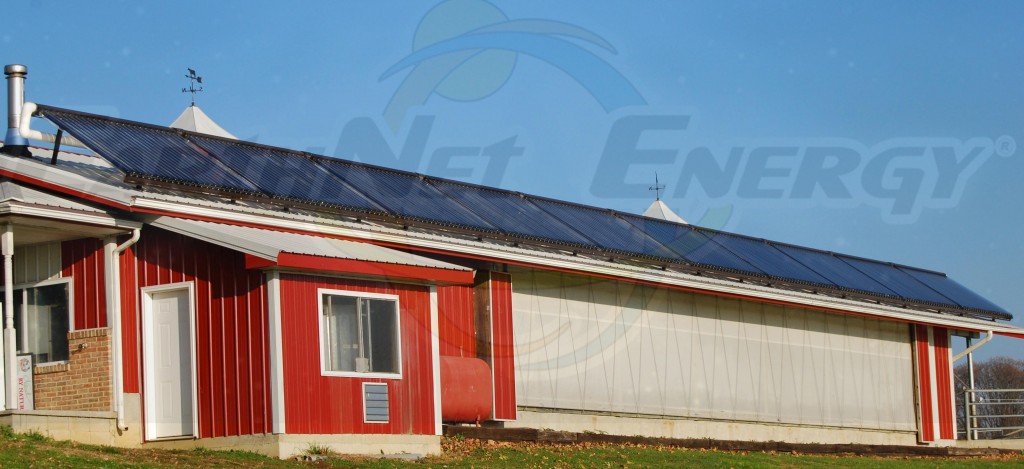 EarthNet Energy 10 Collector Agricultural Solar Hot Water System