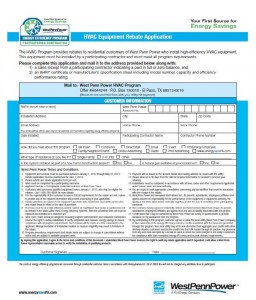 WestPennPower rebate pic