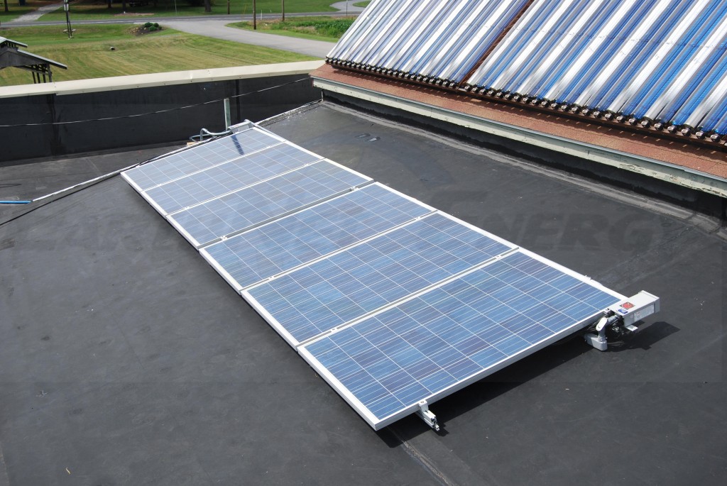 6 Metal Mounted Solar PV Panels