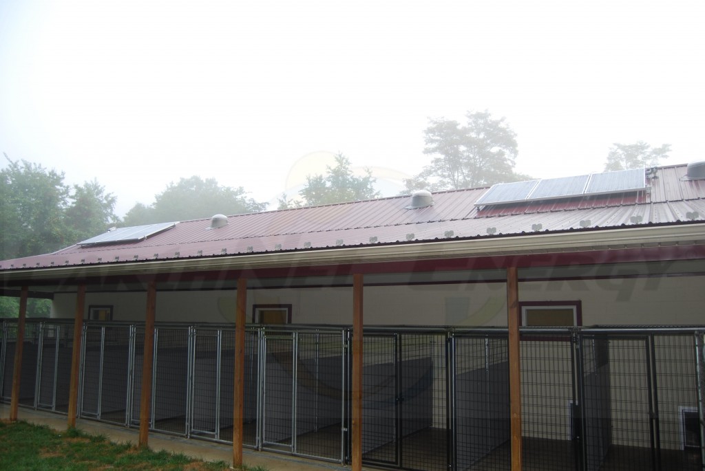 6 Metal Mounted Solar PV Panels