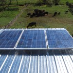 3 Metal Roof Mounted Solar PV Panels