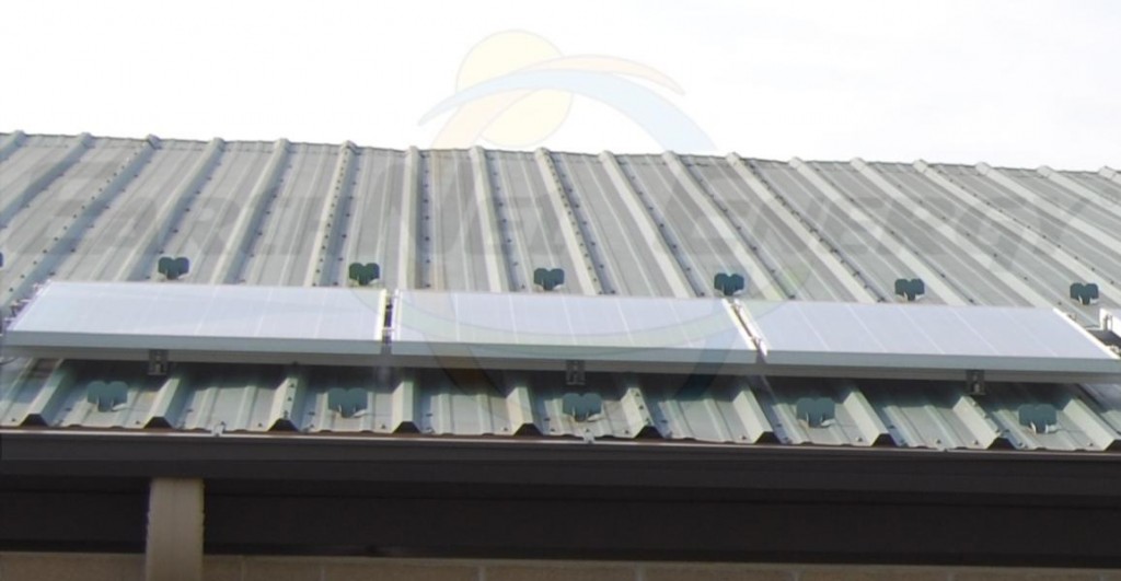 3 Metal Mounted Solar PV Panels
