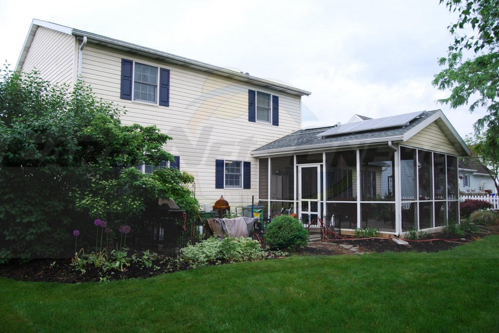 3 Asphalt Shingle Mounted Solar PV Panels