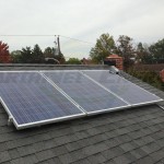 3 Asphalt Shingle Mounted Solar PV Panels