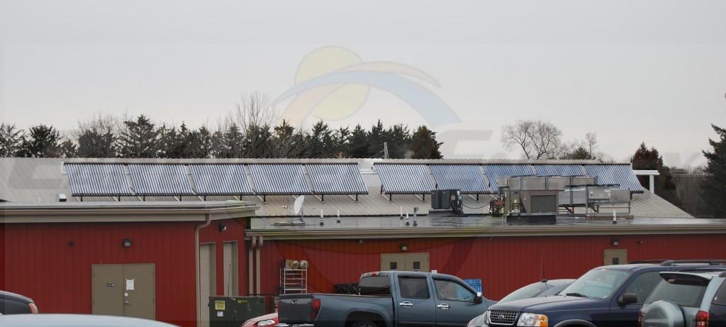 EarthNet Energy 10 Collector Butcher Shop Solar Hot Water System
